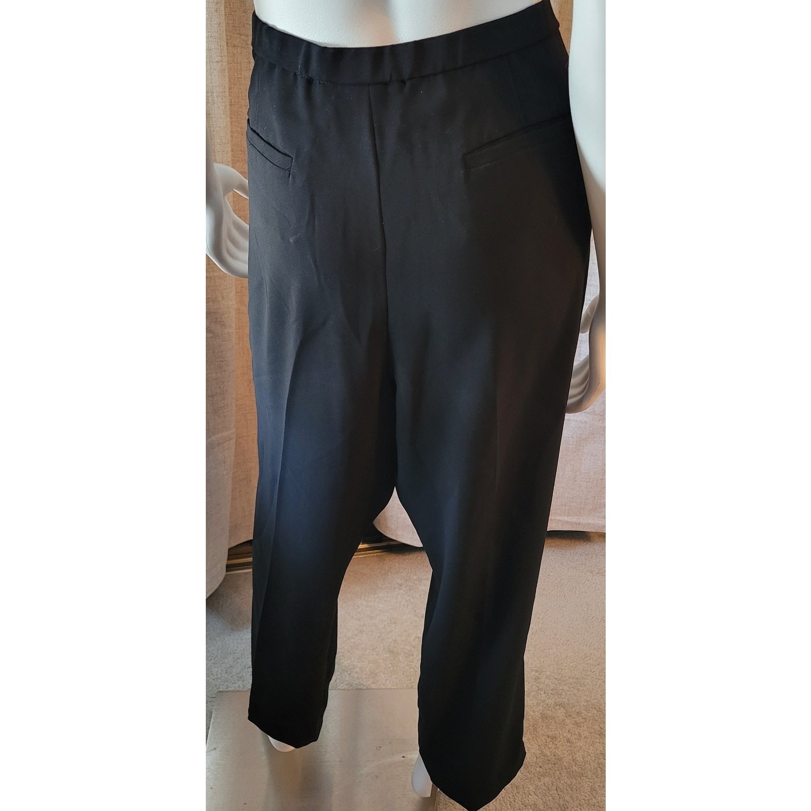 Pendleton Pant Suit Solid Black 1 Button Blazer a… - image 7