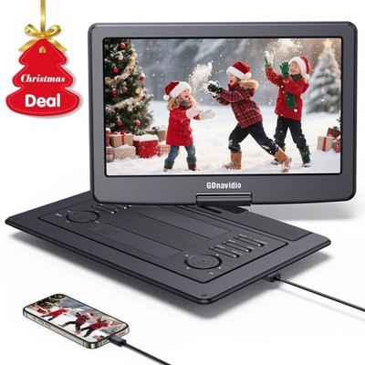 19'' Full HD Portable DVD CD Player with 16'' Large Screen HDMI USB 1600*900 LED
