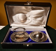 Cooke&Kelvey,  sch&ouml;nes Teesieb mit Halter in 925 Sterling, im Originalkasten