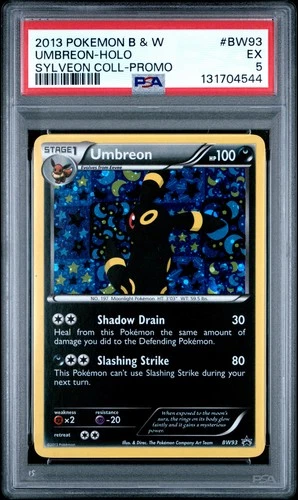 2013 POKEMON BW BLACK STAR PROMO UMBREON #BW93 HOLO PSA 5 EX #131704574