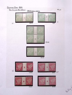 MONACO: 1905 5c/10c Unused Postage Dues Ex Old Time Collection Album Page