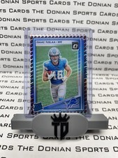 2025 Donruss Isaac TeSlaa Rated RC Optic Football Emoji SSP #338 Lions