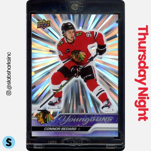 2023 UPPER DECK #451 CONNOR BEDARD OUTBURST SILVER YOUNG GUNS RC ROOKIE