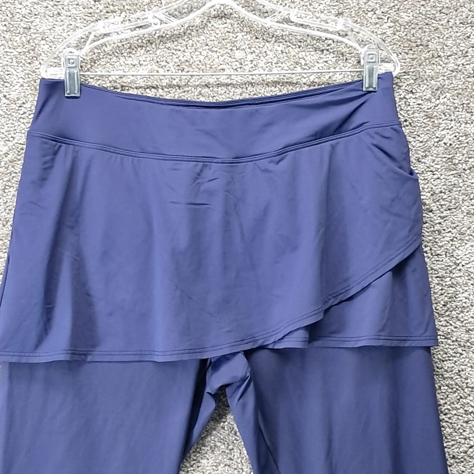 Land's End Women's Modest Swim Leggings UPF 50 Sun Protection Blue X-Large 18 - Image 2 of 4