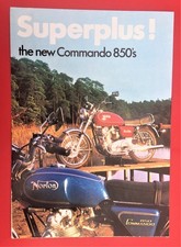 NORTON COMMANDO  FACTORY PERIOD BROCHURE A4 FOLD OUT IN NICE CONDITION