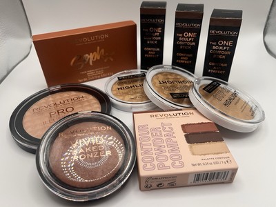 Bundle Lot Makeup Revolution Bronzer, Highlighter  And Contour NEW And Sealed 
