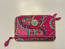Vera Bradley Turnlock Wallet Pink Swirls