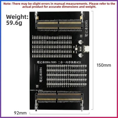 DDR4 DDR5 Laptop Speichermodul Tester USB Powered für PCB Open Circuit Test