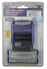 Cosco 2000 Plus Dual Pad Printer Kit 30 Custom Stamp Kit 30 Item #032513 Sealed