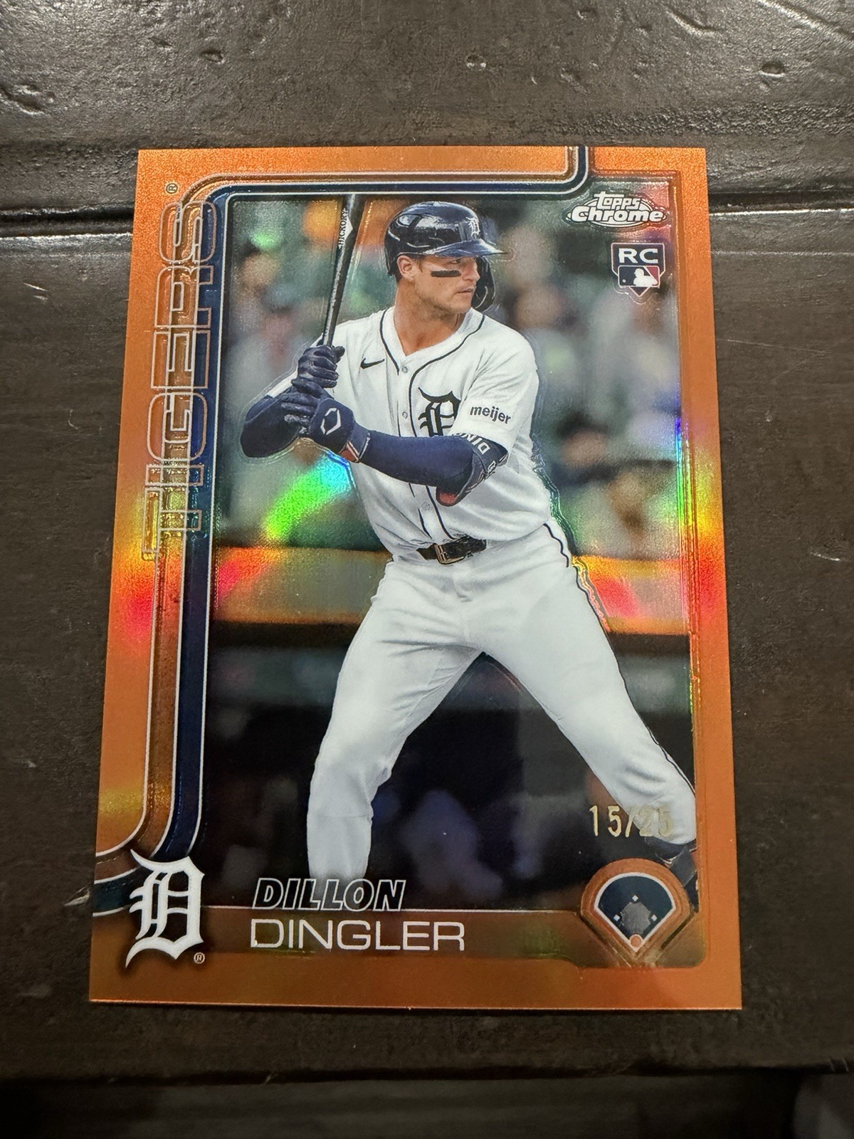 2025 Topps Chrome - Dillon Dingler #274 Orange Refractor /25 (RC)