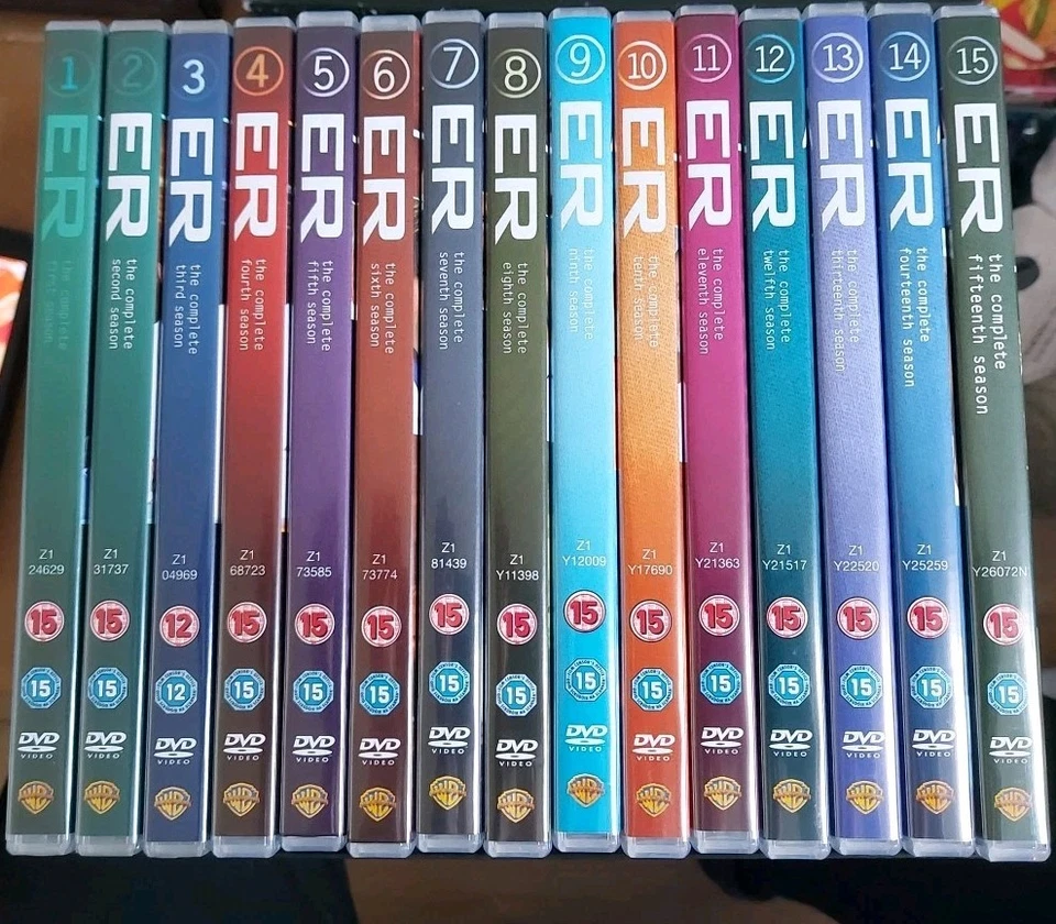 ER Complete Series DVD Collectors Box Set 1–15 331 Episodes *1 Disc Missing* - Image 2 of 4