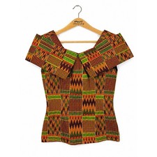 African Print Top Ankara Blouse Small Cultura...