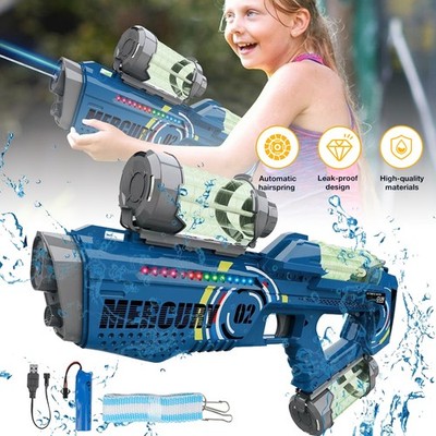 Wasserpistole Elektrisch Erwachsene Kinder Wasserspritzpistole mit Laser Effekt