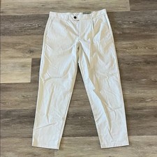 NWT Goodfellow  Co Men's Pleated Trouser Pants Cream/Beige Size 32X30
