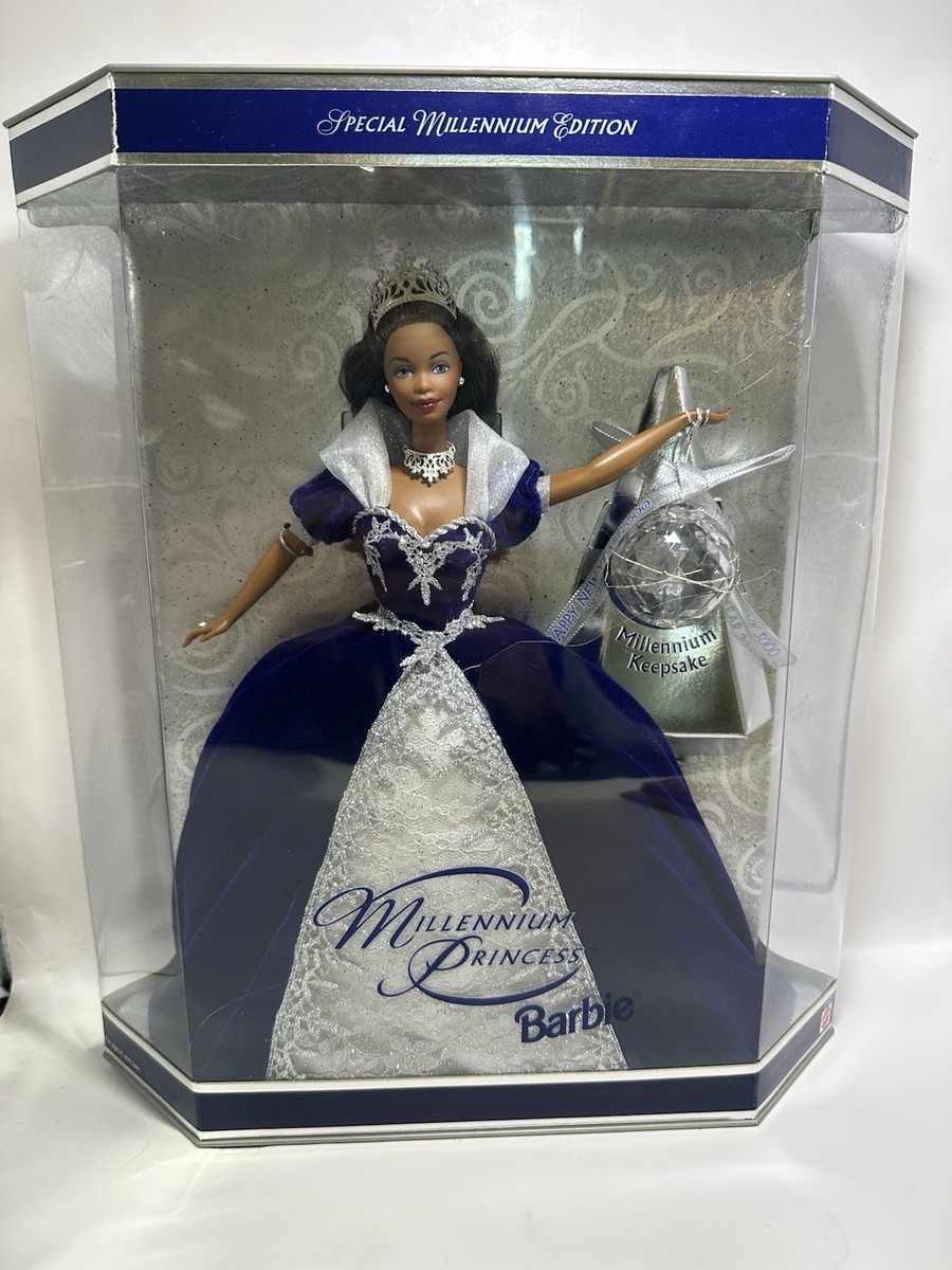African American Black Barbie Millennium 23995 Princess Doll - Blue Brand  NEW AA | eBay