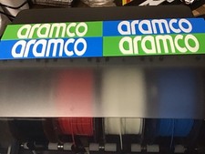 Scalextric Slot Cars  Armoco Barriers Advertising Sign Track Scenery.