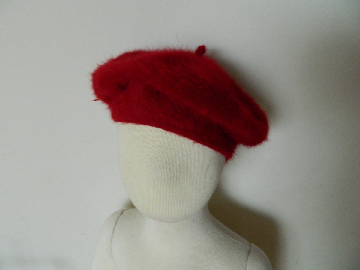 GREGORY LADNER Red Beret Hat Angro Wool Accessories View 2