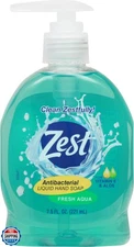 Zest Antibacterial Liquid Hand Soap Fresh Aqua Plus Vitamin E and Aloe 7.5 Fl