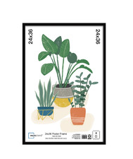 Mainstays 24x36 Basic Black Poster Frame Free  Fast Shipping Black poster frame