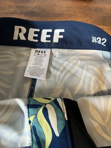 NWOT MEN'S Size 32, REEF Cruzer 19" Board Swim Shorts, Tropical, Beach Theme - Picture 5 of 6