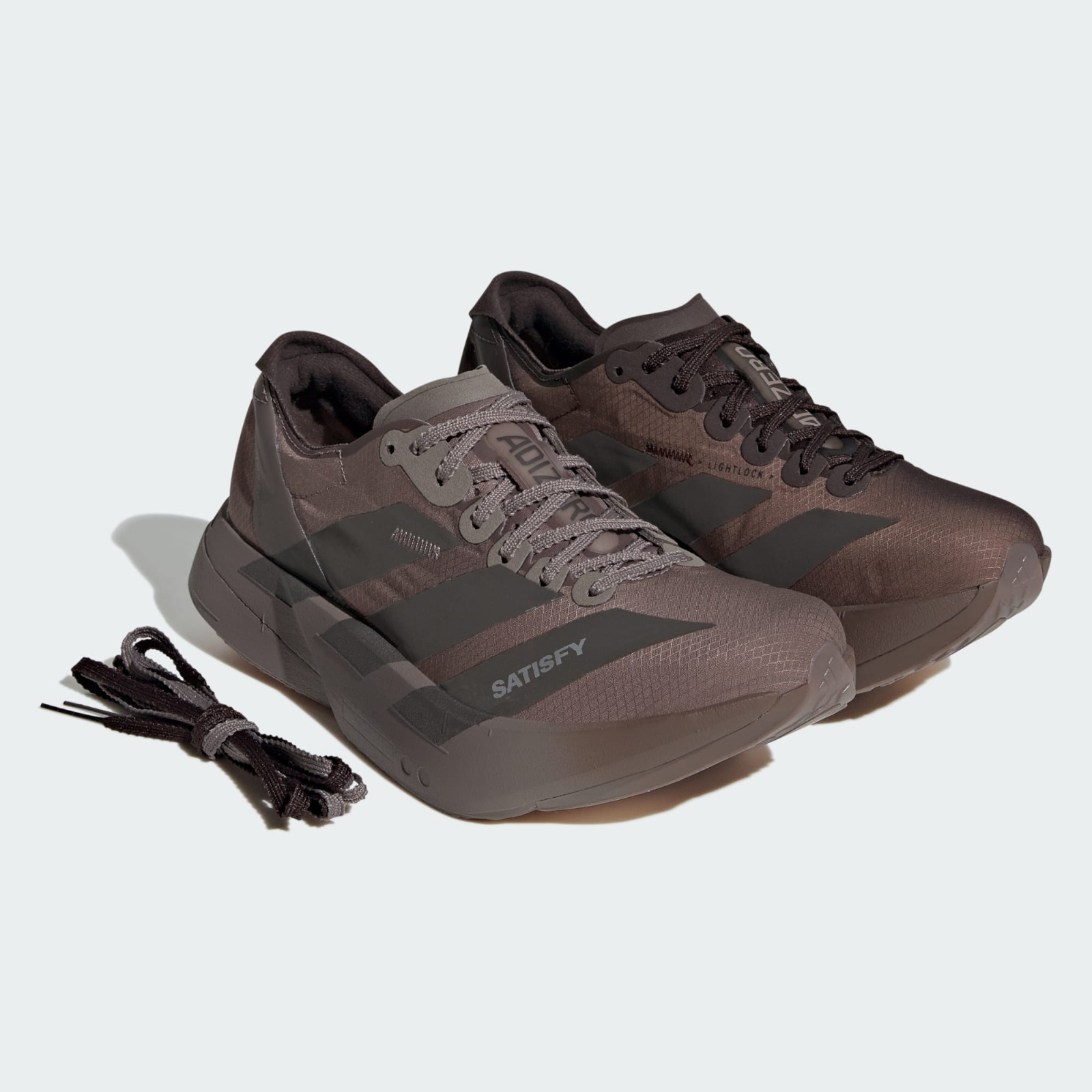 Satisfy × adidas Adizero Adios Pro 4 Brown Aurora Coffee KH8442 Men's Size image 9