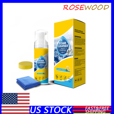 #ad #ad USA Car Interior Foam Cleaner Kit For Car Leather Seats Dashboard 2026 New 150ML $5.99