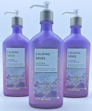 3 BATH  BODY WORKS AROMATHERAPY CALMING SKIES LAVENDER PEPPERMINT BODY LOTION