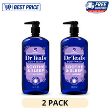  2 PK Dr Teal's Body Wash with Pure Epsom Salt 24 fl oz Soothe  Sleep Lavender