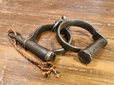 Paire de menottes police Inde original vintage militaria