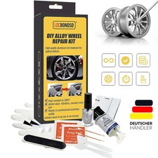 Felgenreparaturset, Alufelgen Reparatur Set silber Bordsteinkratzer entfernen DE