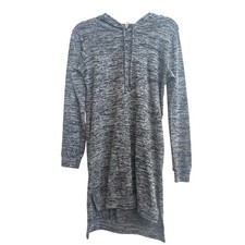 Ever Hottie Heathered Gray Long Sleeve Hooded Sweater Dress