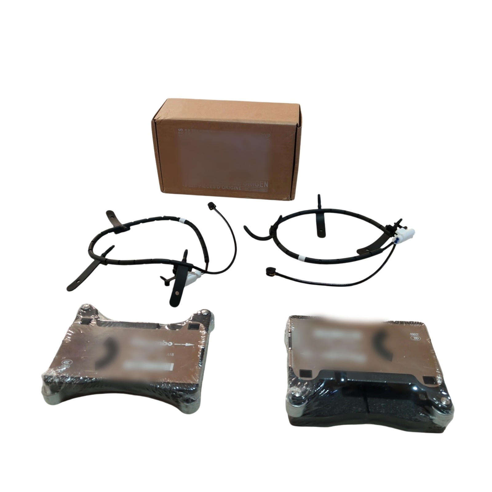 For Aston Martin DB11 Brake Pad & Sensor Rear Kit HY53-2C562-BC HY53-2D009-AC
