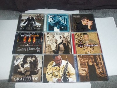 SIGNED Lot of 9  CDs obscure artists: JAMES OTTO-ELI-CURTIS STIGERS-DAR WILLIAMS