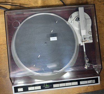 Denon DP-45F Direct Drive Fully Automatic Turntable w/ Dust Cover & Box