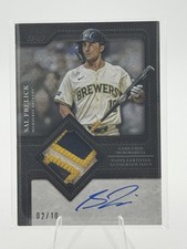 2025 Topps Update Series Flagship Autograph Patches Sal Frelick /10 Black Auto