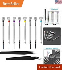 8 Piece Micro Precision Screwdriver Set with Tweezers for Watch Repair