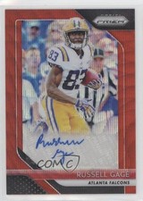 2018 Panini Prizm Rookie Red Wave 183/199 Russell Gage #RA-RGA Auto 0c2