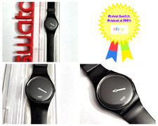 Swatch Gent Nuovo NOS White Hours GB162 1995 Vintage Orologio da polso Anni 90