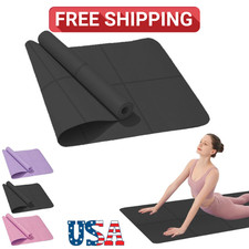 4mm EVA Yoga Mat Non-Slip Exercise Mat for Fitness Pilates Workout Gym Home