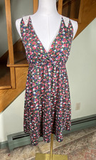 Forever 21 Womens Sz M Short Crochet Lace Insert Dress Cottagecore Bohemian