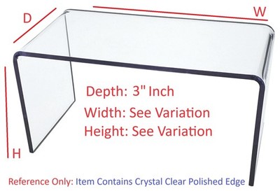 T'z Tagz Any 3-Inch-Deep Clear Acrylic Riser Display Stands New 2 Pack Variation