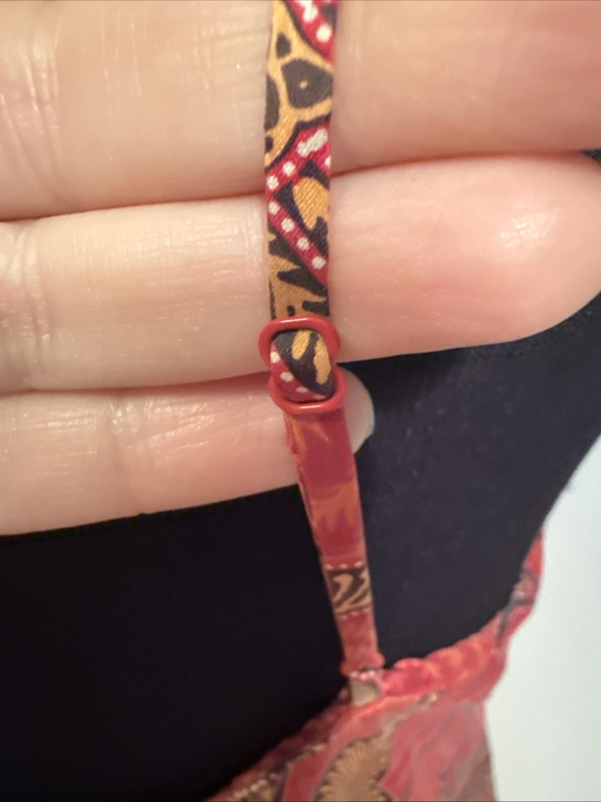 UNDERCOVER Abito slip vintage anni 90 Victoria Secret 100% seta rosso floreale foglia botanica M