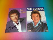2 x Tony Marshall signed autographed autograph on autograph card