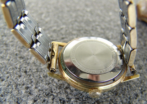 50 er J. PREZIOSA AUTOMATIC HERREN ARMBAND UHR, 25 RUBIS MIT VERGOLDETEN ARMBAND - Bild 5 von 6