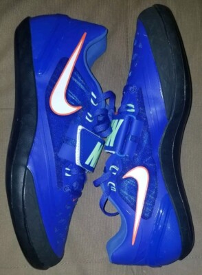 Nike Zoom Rotational 6 Blue Black Track Throwing Shoes 685131-400 Mens Size 10.5