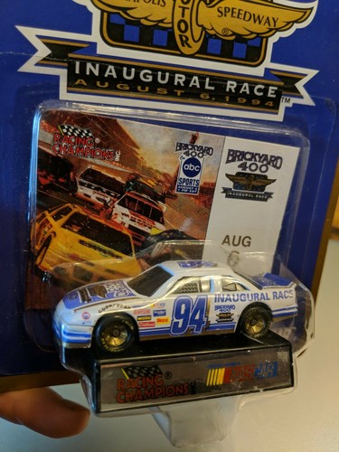 BRICKYARD 400 #94 CARRERA INAUGURAL 1/64 CAMPEONES DE CARRERAS NASCAR DIECAST 1994 - Imagen 2 de 3