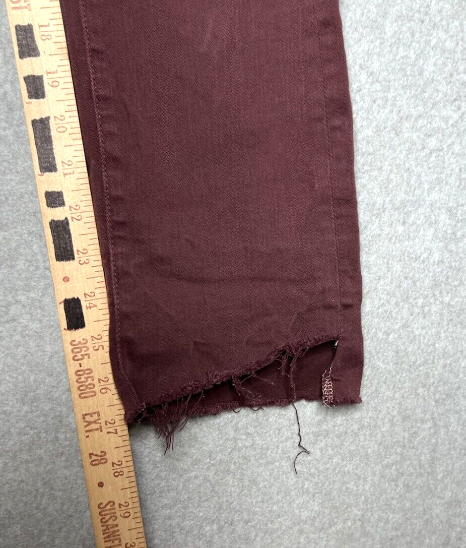 Mother Jeans The Rascal Ankle Fray Womens 28 Birds Of A Feather Stretch Denim