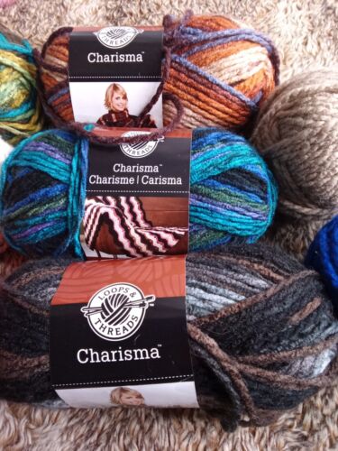 Loops & Threads CHARISMA Acrylic 5 Bulky 109yds 3.5oz 8 Mixed Skeins - Picture 3 of 7