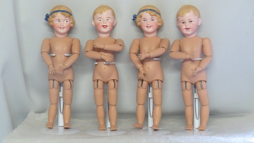 Heubach Boy Glass Eyes 36 cm, Reproduction Antique Doll - Picture 6 of 7