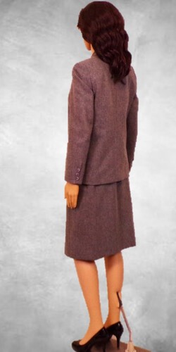 Traje KORET CAREER PETIT talla 6 gris ceniza 2 piezas 100% lana merino limpio en seco - Imagen 6 de 14